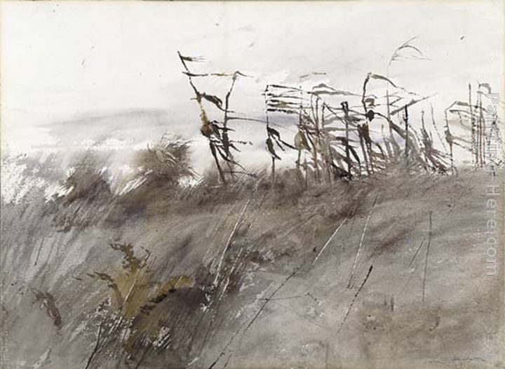 November First painting - Andrew Wyeth November First art painting
